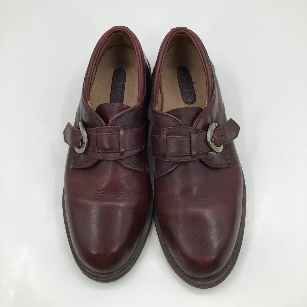 Vintage Men's 11 Toulon Amazonas Burgundy Shoes Monk Strap Leather Punk Gothic - Picture 2 of 13